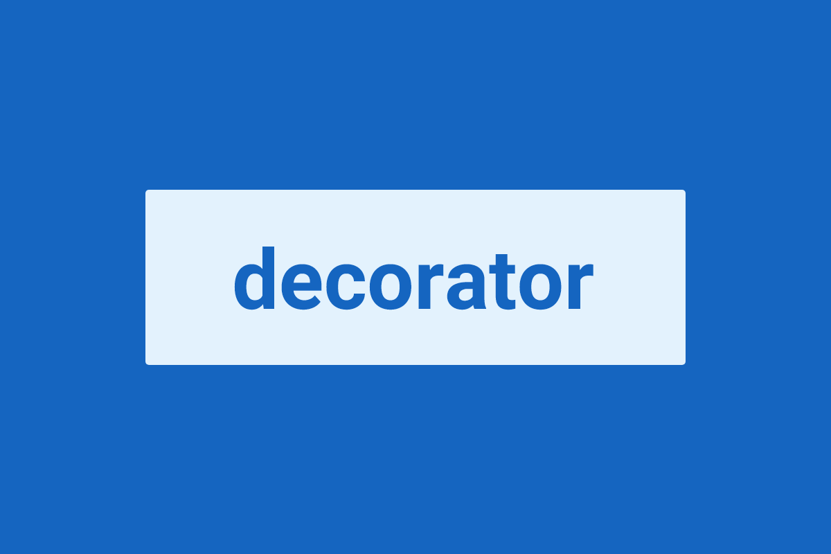 مفهوم decorator در تایپ اسکریپت