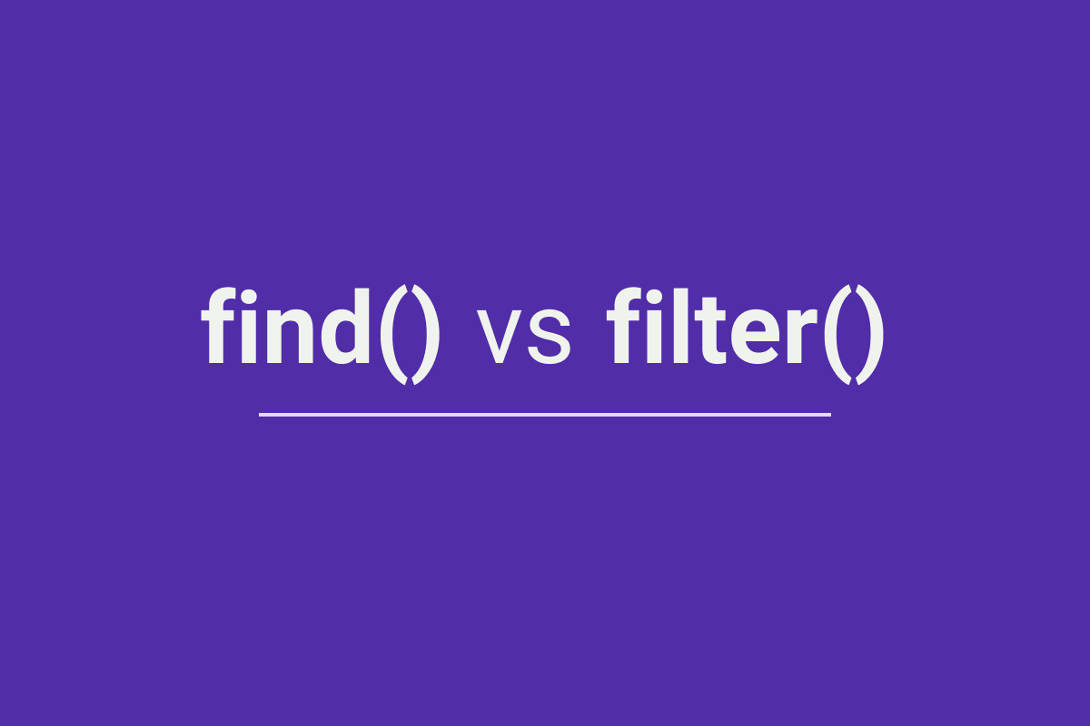 تفاوت بین متد ()find و ()filter در جاوااسکریپت